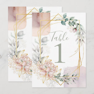 Die Aureate Rahmen Blumen Hochzeit  Einladung