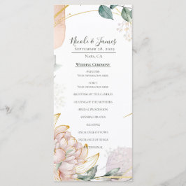 Die Aureate Rahmen Blumen Hochzeit  Menükarte