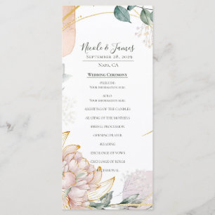 Die Aureate Rahmen Blumen Hochzeit  Menükarte