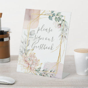 Die Aureate Rahmen Florale Grünzeug Hochzeit  Sockelschild