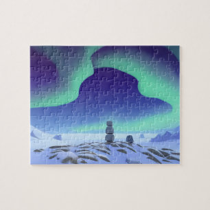 Die Aurora Borealis: Tanzlichter im Norden Puzzle