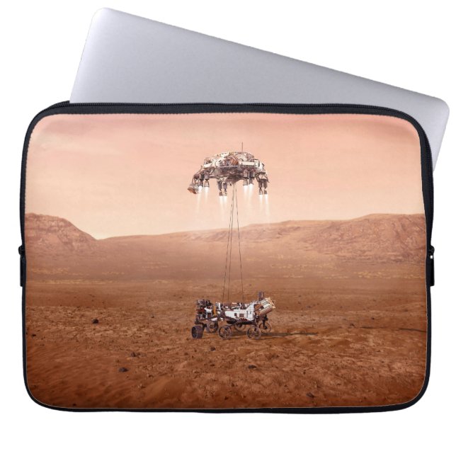 Die Ausdauer lief sicher auf den Mars. Laptopschutzhülle (Vorderseite)