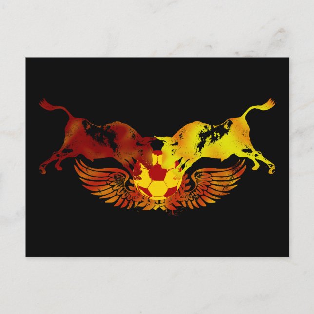 Die Ausführung die Stiere Postkarte (Vorderseite)