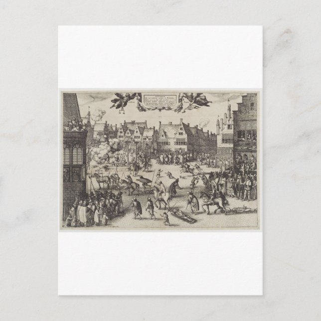 Die Ausführung von Typ Fawkes Postkarte (Vorderseite)