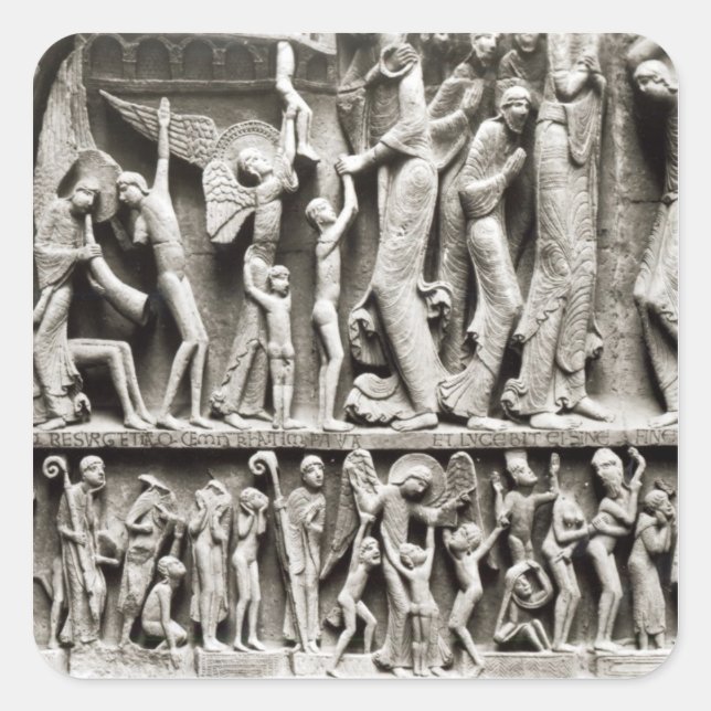 Die ausgewählten quadratischer aufkleber (Vorderseite)