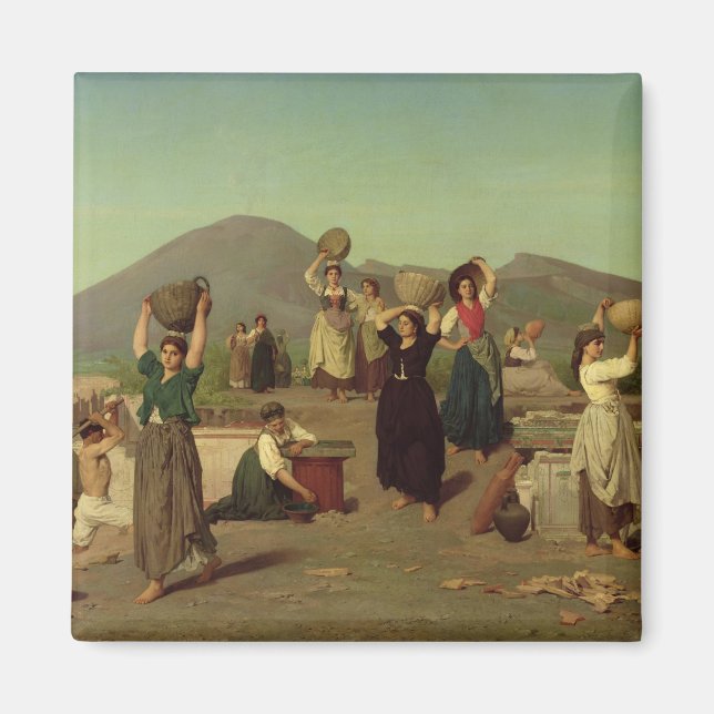 Die Ausgrabungen in Pompeji, 1865 Magnet (Vorne)