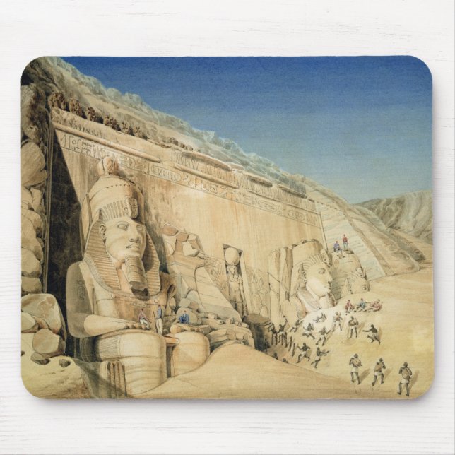 Die Aushöhlung des großen Tempels von Ramesses II, Mousepad (Vorne)