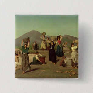 Die Aushöhlungen in Pompeji, 1865 Button