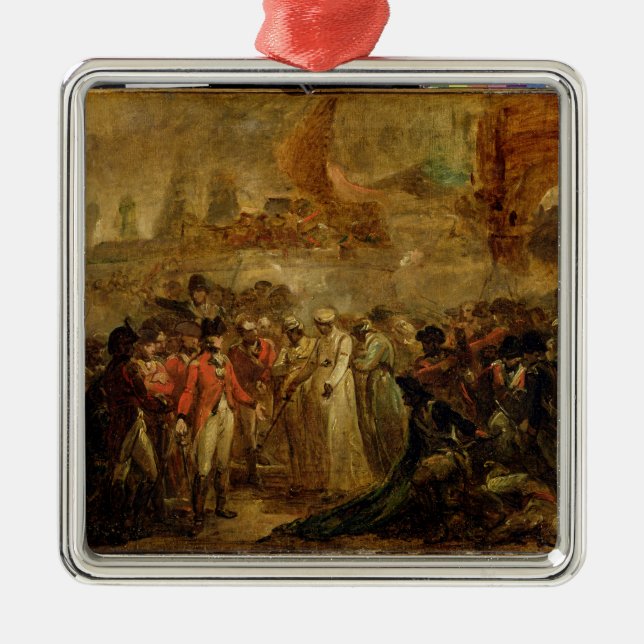 Die Auslieferung der zwei Söhne von Tipu Sahib Ornament Aus Metall (Vorne)