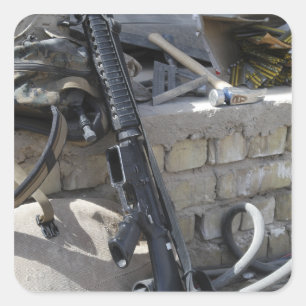 Die Ausrüstung eines Schiffes Quadratischer Aufkleber