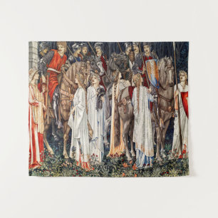 Die Ausrüstung und Abreise der Ritter Wandteppich
