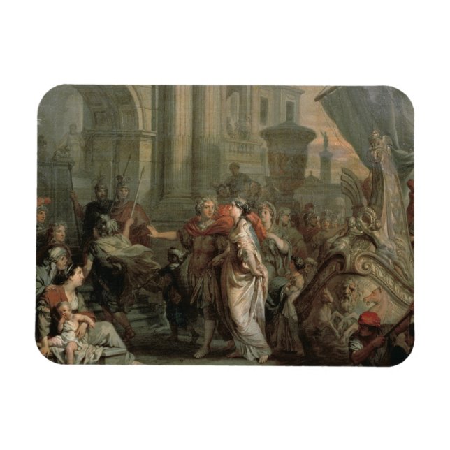 Die Ausschiffung von Cleopatra bei Tarsus (Öl auf Magnet (Horizontal)