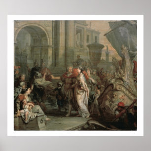 Die Ausschiffung von Cleopatra bei Tarsus (Öl auf Poster