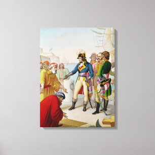 Die Ausschiffung von Napoleon in Alexandria Leinwanddruck