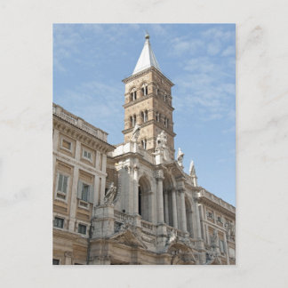 Die Außenfassade der Kirche Santa Maria Maggiore i Postkarte