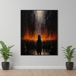 Die Außenwelt: Dramatisch Abstrakte Kunst Poster