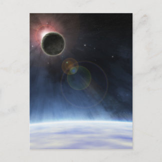 Die äußere Atmosphäre des Planeten Erde Postkarte