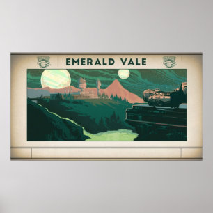 Die äußere Welt Smaragdwald Vale Poster