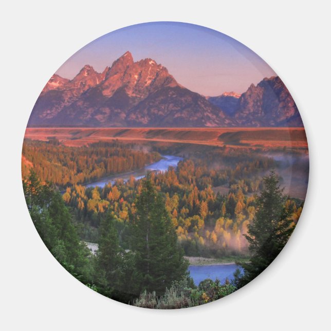Die Aussicht am Morgen Magnet (Vorne)