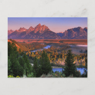 Die Aussicht am Morgen Postkarte