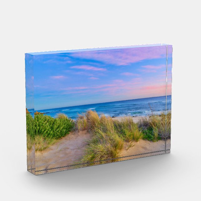 Die Aussicht auf den Strand Fotoblock (Links)