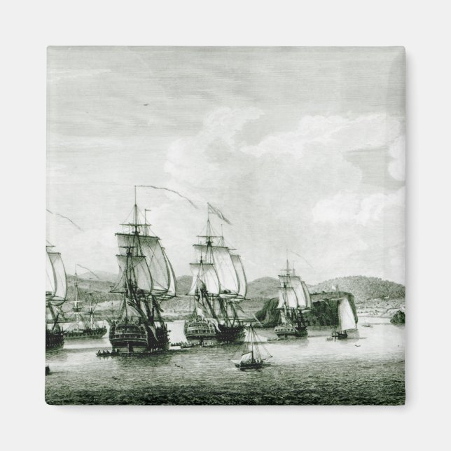 Die Aussicht auf die Insel St.Lucie Magnet (Vorne)