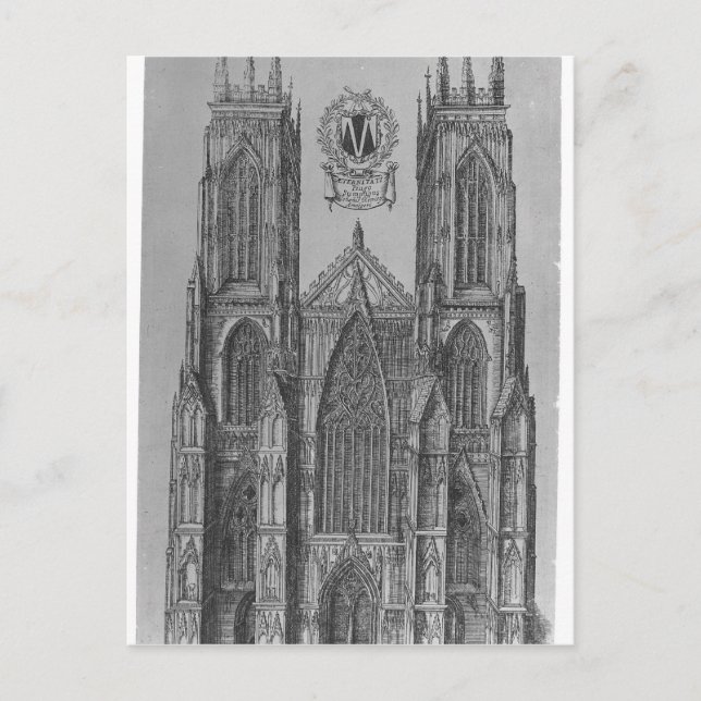 Die Aussicht auf die Kirche des Hl. Peter Postkarte (Vorderseite)