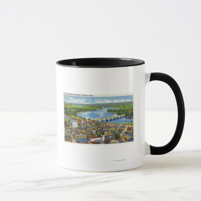 Die Aussicht auf die Stadt und den Connecticut Tasse (Rechts)