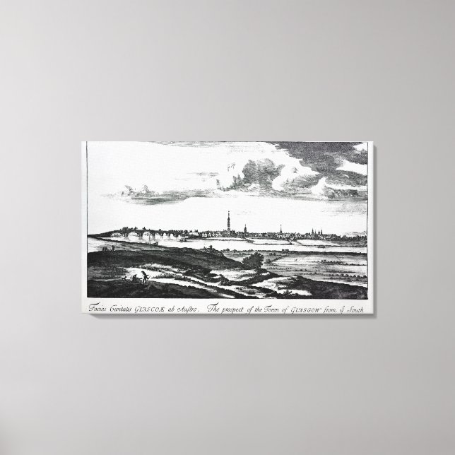 Die Aussicht auf Glasgow Leinwanddruck (Vorderseite)