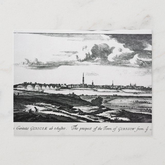 Die Aussicht auf Glasgow Postkarte (Vorderseite)