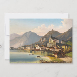 Die Aussicht auf Hallstatt   Johann Wilhelm Jankow