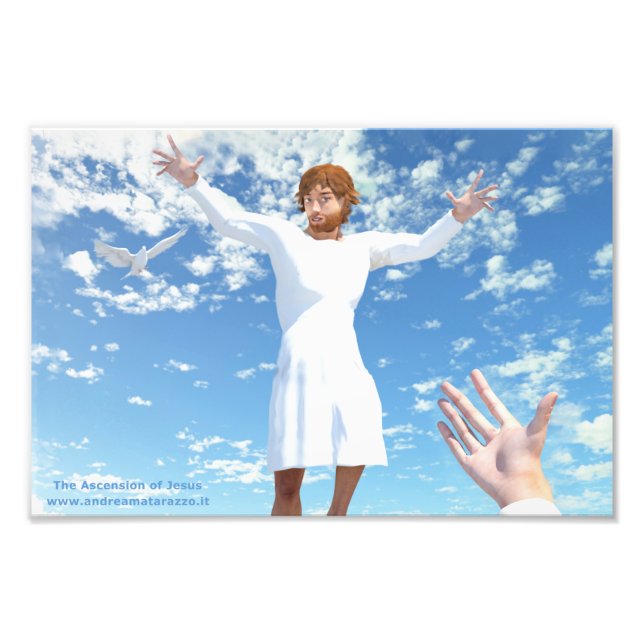 Die Aussicht auf Jesus Fotodruck (Vorne)