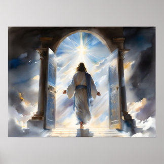 Die Aussicht auf Jesus Poster