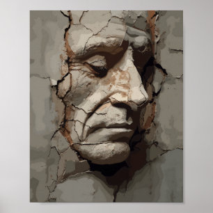 Die Aussicht aus dem alten Plaster-Portrait Poster