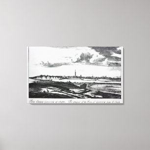 Die Aussicht der Stadt von Glasgow Leinwanddruck