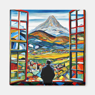 Die Aussicht genießen Magnet