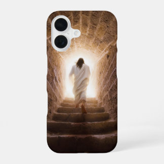 Die Aussicht - Jesus geht ins Licht iPhone 16 Hülle