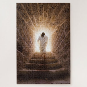 Die Aussicht - Jesus geht ins Licht Puzzle