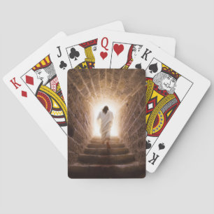 Die Aussicht - Jesus geht ins Licht Spielkarten