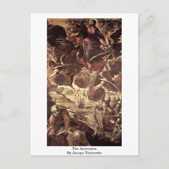 Die Aussicht von Jacopo Tintoretto Postkarte (Vorderseite)