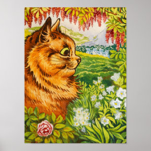 Die Aussicht von Louis Wain Poster