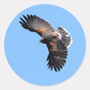 Die Aussicht von oben Runder Aufkleber