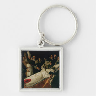 Die Ausstellung des Körpers von St Bonaventure Schlüsselanhänger