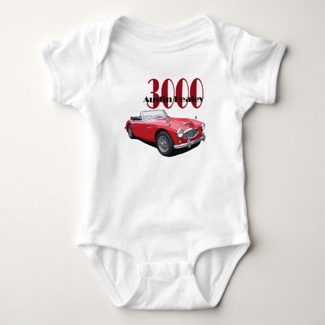 Die Austin Healey 3000 Baby Strampler (Vorderseite)
