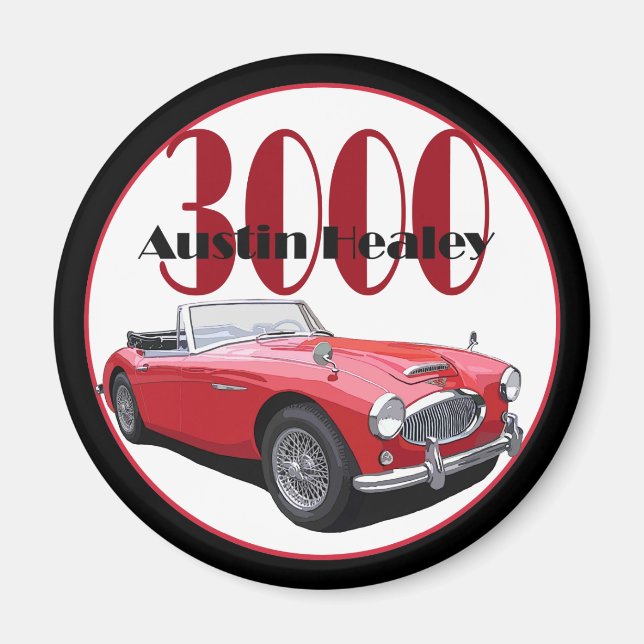 Die Austin Healey 3000 Magnet (Vorne)