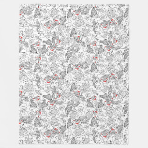 Die Auswahl der einfachen Linie Fleecedecke