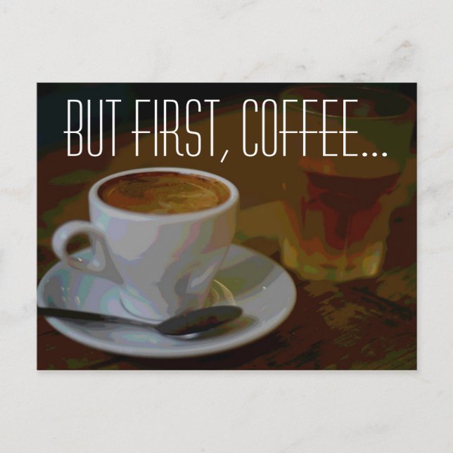 Die Auswahl der Kaffeeliebhaber Postkarte (Vorderseite)