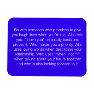 DIE AUSWAHL, WER ZUR LIEBE GEHT, ZÄHLT GLÜCKLICHE  MAGNET