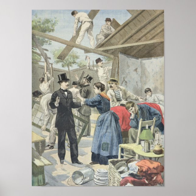 Die Ausweisung der Armen aus den Slums Poster (Vorne)