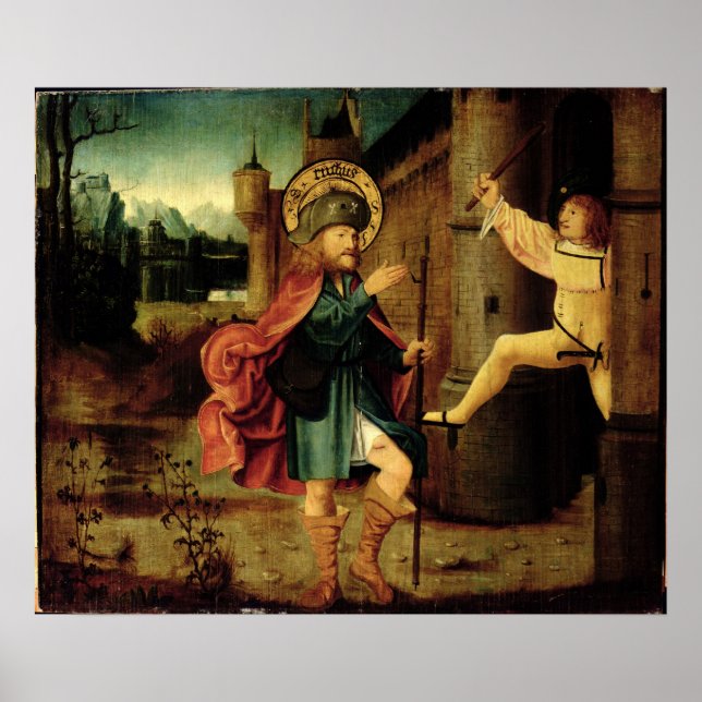 Die Ausweisung des Heiligen Roch aus Rom Poster (Vorne)